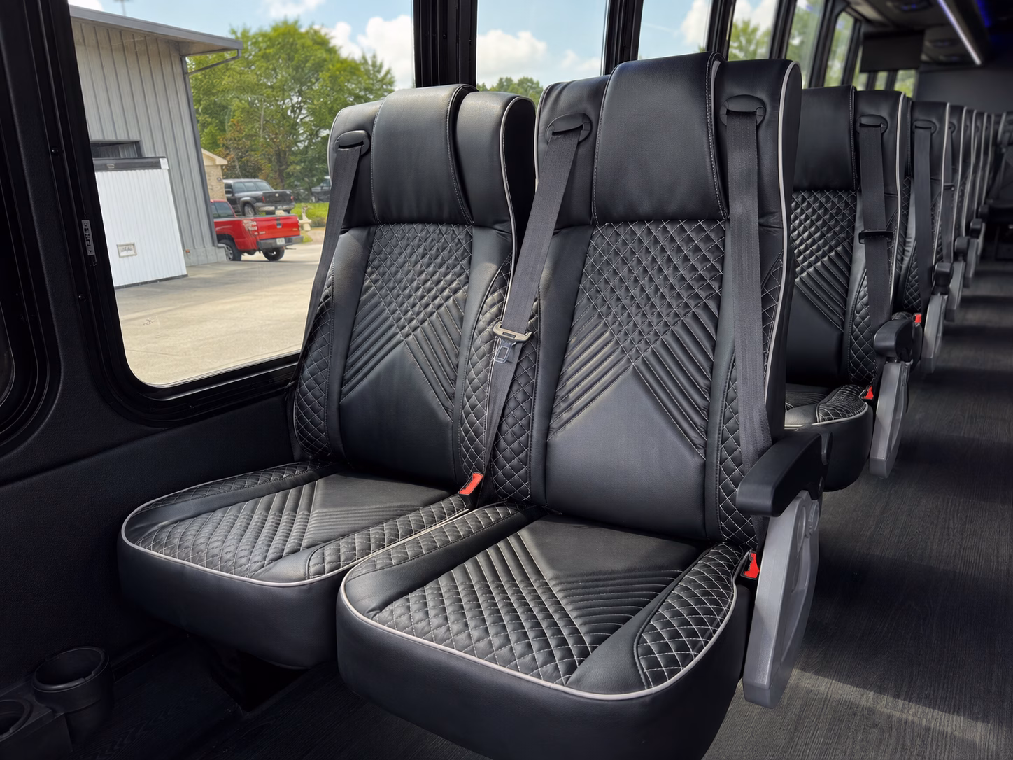 56 passenger charter bus interior