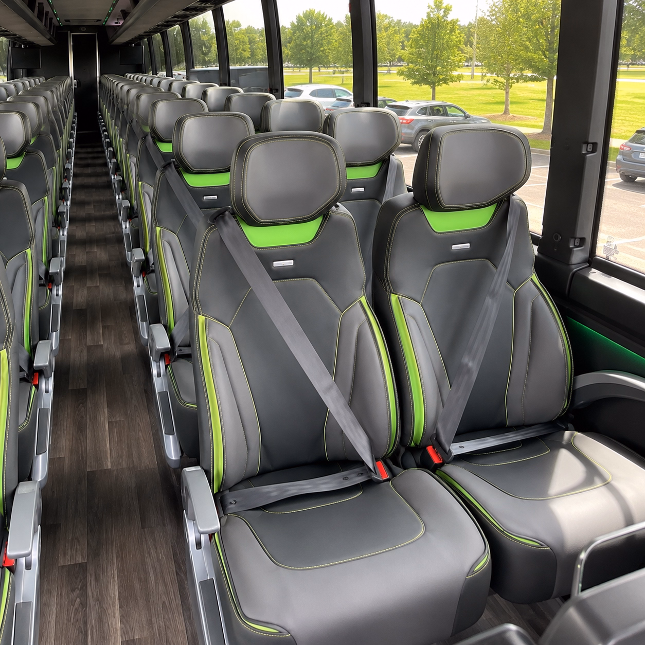 yucaipa charter bus rental interior